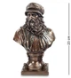 Статуэтка Бюст Леонардо да Винчи Veronese 23х9,5х10 см 1902542 с бронзовым покрытием - изображение 1