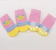 Носки с антискольжением для собак хлопок "Pink and Yellow" Size M - изображение 3
