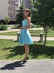 Женское льняное платье Poliit 8230 голубой 36 - изображение 5