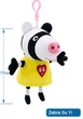 Плюшевая игрушка Друг Свинки Пеппы Зебра Зои 19 см Peppa из семьи Пеппа ( Zoe Zebra) (513019876-7) - изображение 5