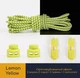 Шнурки для взуття зі світловідбивним ефектом Fastlaces T2-4 Lemon Yellow 100 см - зображення 1