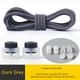 Эластичные круглые шнурки для обуви FASTLACES T1-8A Dark Grey - изображение 1