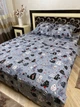 Постільна білизна бавовняна Коти Півтораспальна 150 x 220 Бязь Сіра - зображення 4
