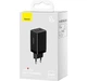 Сетевое зарядное устройство Baseus GaN5 Pro Fast Charger 2C+U 65W EU Black with fast charging Cable Type-C to Type-C 100W - изображение 2