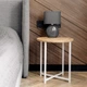 Стол журнальный Модерн S Adore Decor Белый/Дуб (металл/ламинированная ДСП) (MOwS-dD) - изображение 2