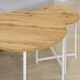 Комплект журнальных столов Модерн S + M Adore Decor Белый/Дуб (металл/ламинированная ДСП) (MOwK-dD) - изображение 6