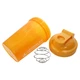 Спортивная бутылка шейкер Lesko HC752 Orange 400ml с пружиной для смешивания жидкости питания спортсменов - изображение 3
