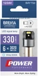 Лампа светодиодная Brevia Power P21/5W 330Lm 6x3020SMD 12/24V CANbus 2 шт (10103X2) - изображение 1