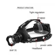 Налобний світлодіодний акумуляторний ліхтар LED HeadLight P70 на 3 акумулятора з зумом - зображення 6