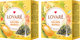 Упаковка чая Lovare зеленого с лепестками цветов и ароматом манго Golden Mango 2 пачки по 15 пирамидок (2000006781086) - изображение 1