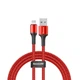 Кабель быстрой зарядки Baseus Lightning 2A 120 см. (CALYW-09) Red - изображение 1