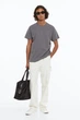 Футболка H&M Regular Fit XXXL темно серый 0685816177 - изображение 6