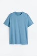Футболка H&M Regular Fit ХХL светло синий 0685816180 - изображение 6