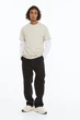 Футболка H&M Regular Fit M бежевий 0685816178 - зображення 5