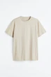 Футболка H&M Regular Fit M бежевий 0685816178 - зображення 6