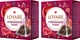 Упаковка чая Lovare черного с лепестками цветов и ароматом граната Pomegranate Shake 2 пачки по 15 пирамидок (2000006781246) - изображение 1