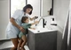 Смеситель для раковины HANSGROHE Finoris 230 76063000 , донный клапан Push-Open - изображение 3