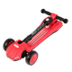 Самокат трехколесный со светящимися колесами и дымом Best Scooter Красный - изображение 2