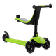 Трехколесный самокат со светящимися колесами и родительской ручкой Best Scooter Салатовый - изображение 2