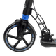 Самокат двухколесный с большими колесами и ручным амортизатором Best Scooter Черный с синим - изображение 6
