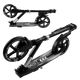 Самокат двухколесный с большими колесами и амортизатором Best Scooter Черный с белым - изображение 3
