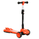 Самокат трехколесный со светящимися колесами и дымом Best Scooter Оранжевый - изображение 1