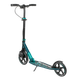 Самокат двухколесный с большими колесами и ручным тормозом Best Scooter Черный с голубым - изображение 2