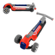 Самокат трехколесный со светящимися колесами Best Scooter Синий с красным - изображение 2