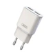 Мережевий зарядний пристрій (адаптер) XO L92C 2USB / 2.4A + Lightning white - зображення 2