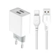 Сетевое зарядное устройство (адаптер) XO L65 2USB / 2.4А + Type-C white - изображение 1