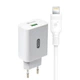 Сетевое зарядное устройство (адаптер) XO L36 1USB / QC3.0 / 3А + Lightning white - изображение 1