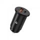 Адаптер в прикуриватель XO CC38 PD 30W + QC3.0 1USB/1Type-C Чёрный - изображение 1
