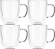 Набор чашек Ardesto с двойными стенками (двойным дном) 4 шт х 400 (AR2640GH) - изображение 1