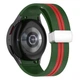 Ремінець для Samsung Galaxy Watch 6 - зелено-червоний / ширина кріплення 20мм / силікон / Watchbands Cls-line (W19-6WB54654645) - зображення 1