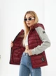 Куртка sport style ветровка с трикотажными рукавами от Khan kh1011, вишня 50 - изображение 2