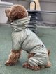 Дощовик на флісі для собак Dogs Bomba оливковий, розмір 8 - зображення 1