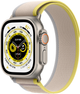 Smartwatch Apple Watch Ultra GPS + Cellular 49mm Titanium Case with Yellow/Beige Trail Loop - M/L (MQFU3) - obraz 1