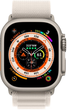 Smartwatch Apple Watch Ultra GPS + Cellular 49mm Titanium Case with Starlight Alpine Loop - Medium (MQFR3) - obraz 4