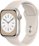 Smartwatch Apple Watch Series 8 GPS 41mm Starlight Aluminium Case with Starlight Sport Band (MNP63) - obraz 1