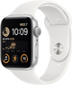 Smartwatch Apple Watch SE (2022) GPS 44mm Silver Aluminium Case with White Sport Band (MNK23) - obraz 2