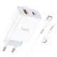 Зарядне мережеве HOCO C97A PD+QC3.0 20W (1USB 3A) Lightning-Type-C Білий - изображение 1