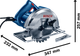 Циркулярна пила Bosch Professional GKS 140 1.4 квт 180-184мм діаметр диска 20мм посад. діам.+ диск Eco for Wood паралельний упор, ключ (06016B3020) - зображення 5