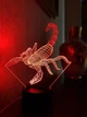 Змінна пластина для 3D світильників "Скорпіон" 3DTOYSLAMP - зображення 1