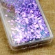 Чехол Glitter для Samsung Galaxy J7 2016 / J710 Бампер Жидкий блеск фиолетовый - изображение 4