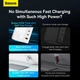 Мережевий зарядний пристрій Baseus 140W GaN5 Pro Fast Charger QC4.0+PD3.1 USB+2Type-C 5A + кабель Baseus Type-C to Type-C 240W 48V/5A 1м White (CCGP100202) - зображення 11