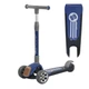 Самокат триколісний Best Scooter RS-8999, складне алюмінієве кермо, колеса PU зі світлом, Синій - зображення 8