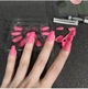 Накладные ногти с клеем Technic Cosmetics Squareletto - Matte Magenta 24 шт. Фуксия - изображение 2