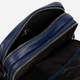 Torba listonoszka męska skórzana Bikkembergs Bannon BKBO00049M Blue (8052579029755) - obraz 3