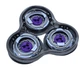 Бритовий блок Universal для Philips SH98/70 S9000 у зборі головка філіпс SP981X, SP982X та SP986X (787875444) Чорний - зображення 4
