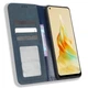 Чохол-книжка Deexe Retro Style для OPPO Reno8 T - Blue - зображення 2